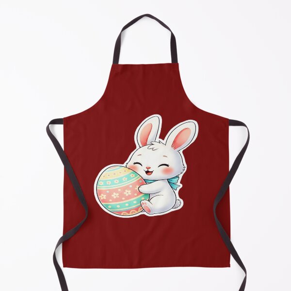 Item preview, Cute Baby Bunny Hugging Easter Egg designed and sold by Dakson Design - Fantasy Art.