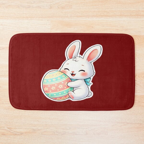 Item preview, Cute Baby Bunny Hugging Easter Egg designed and sold by Dakson Design - Fantasy Art.