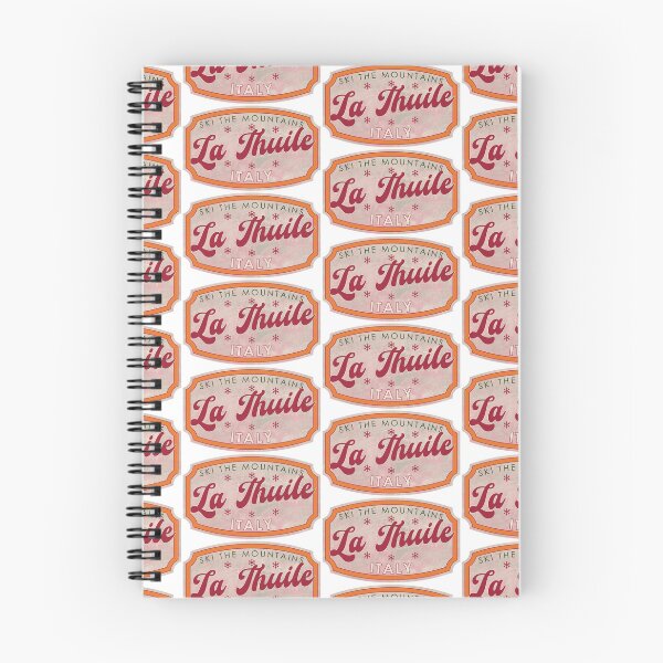 Item preview, La Thuile, Italy, Ski, textured skiing badge designed and sold by Wanderful-roads.