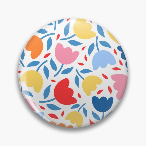 Item preview, Bold retro scandi tulip florals mid century designed and sold by Nicola-Rowe.