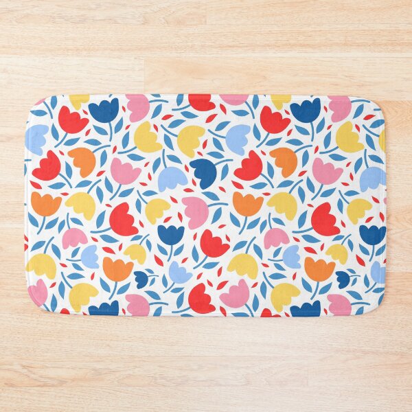 Item preview, Bold retro scandi tulip florals mid century designed and sold by Nicola-Rowe.