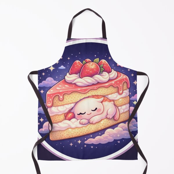 Item preview, Dreamy Strawberry Shortcake Creature – Cute Pastel Dessert Fantasy designed and sold by MeghannsMinimalMeals.