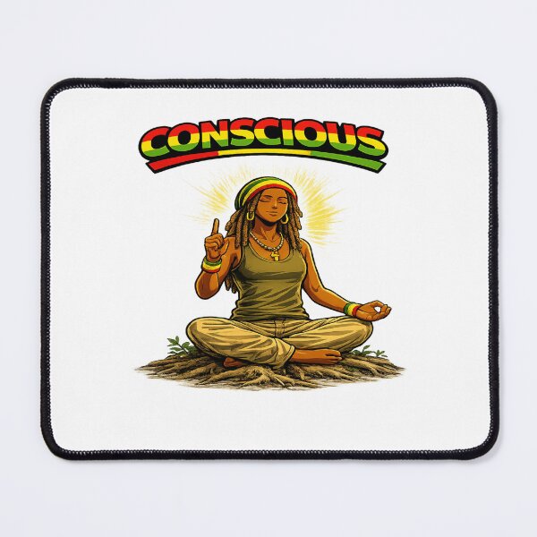 Item preview, Conscious Rasta Princess Seated In Meditation Pose designed and sold by Inspirational Jamaican.