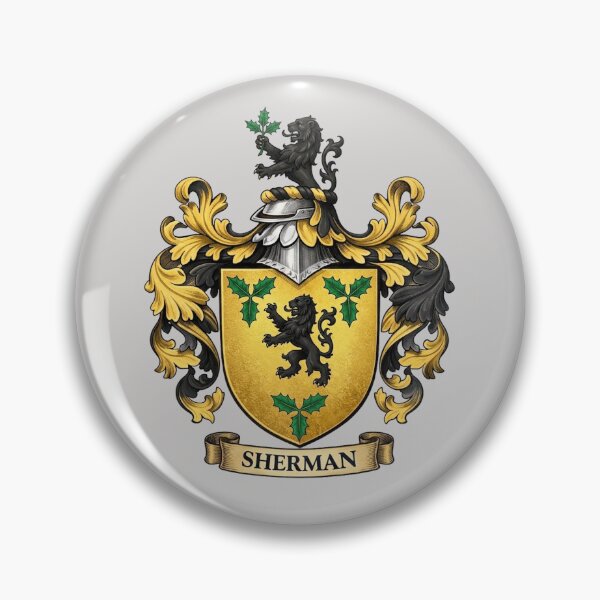Artikelvorschau, Das Wappen der Familie Sherman entworfen und verkauft von BagTown Clans.