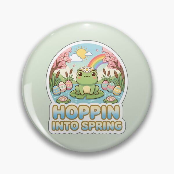 Item preview, Easter Frog Sticker – Hoppin Into Spring Cute Pastel Frog Gift designed and sold by Nuist25.