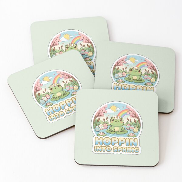 Item preview, Easter Frog Sticker – Hoppin Into Spring Cute Pastel Frog Gift designed and sold by Nuist25.
