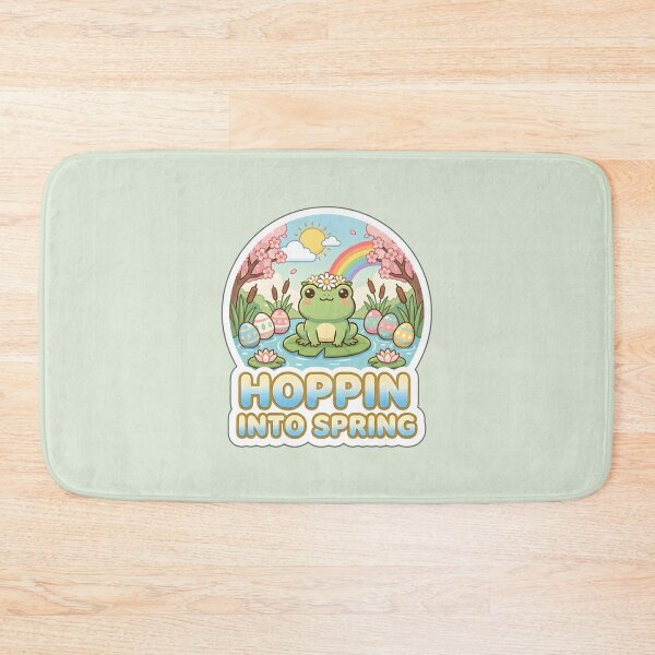 Item preview, Easter Frog Sticker – Hoppin Into Spring Cute Pastel Frog Gift designed and sold by Nuist25.