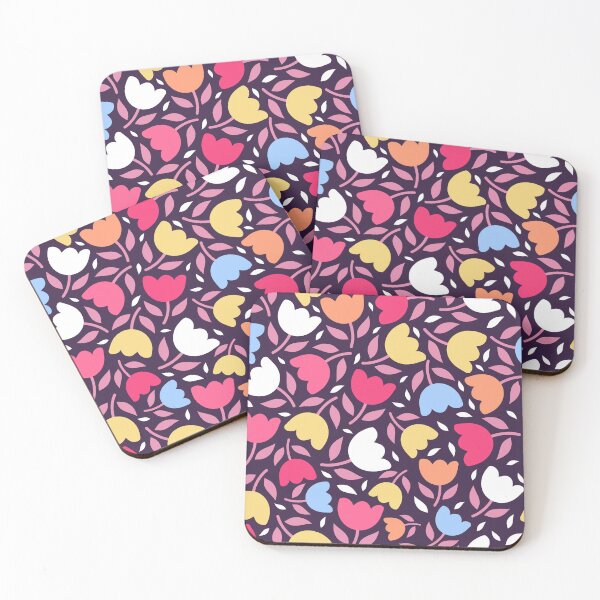 Item preview, Bold retro scandi tulip florals mid century designed and sold by Nicola-Rowe.