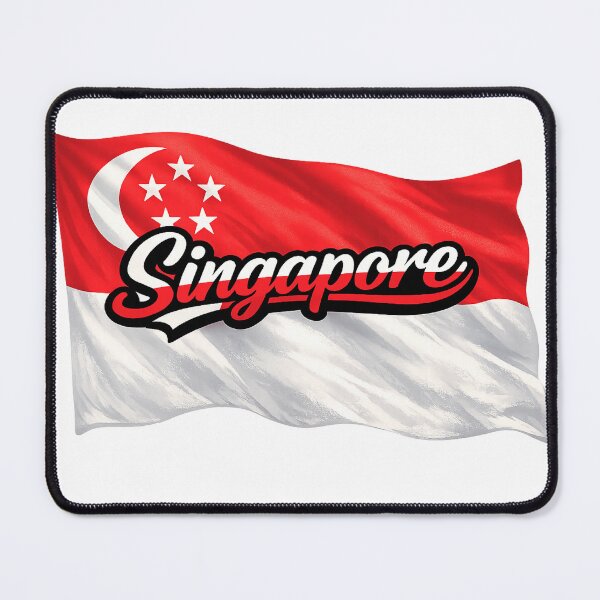 Item preview, Singapore Flag Shirt – Waving Singapore National Pride Design designed and sold by GarnerSupplyCo.