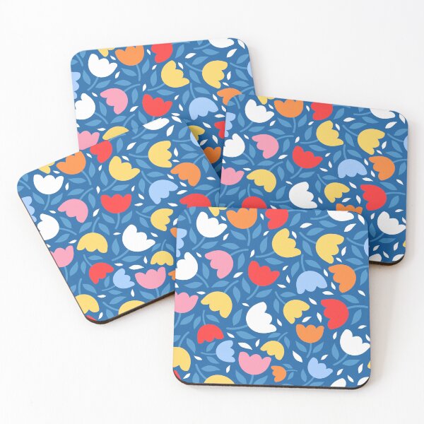 Item preview, Bold retro scandi tulip florals mid century designed and sold by Nicola-Rowe.