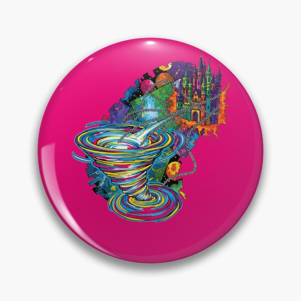 Item preview, Chained Castle Portal – Psychedelic Cosmic Vortex Fantasy Art designed and sold by Dzblack.