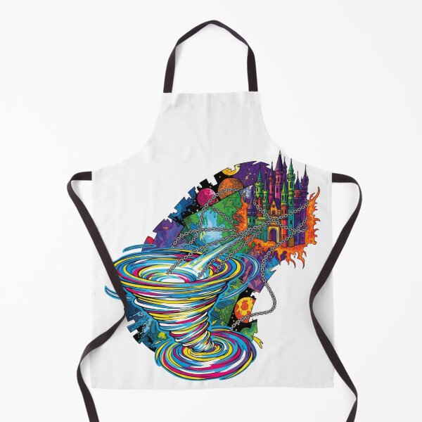 Item preview, Chained Castle Portal – Psychedelic Cosmic Vortex Fantasy Art designed and sold by Dzblack.