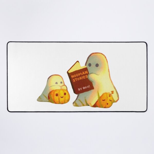 Item preview, Cute Ghosts Reading Hooman Stories Funny Halloween Book Illustration designed and sold by ahabboud.