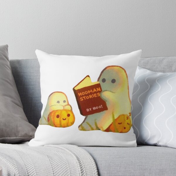 Item preview, Cute Ghosts Reading Hooman Stories Funny Halloween Book Illustration designed and sold by ahabboud.