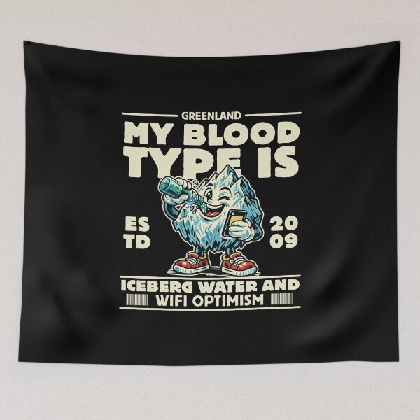 Item preview, My blood type is iceberg water designed and sold by Peerless-Prime.