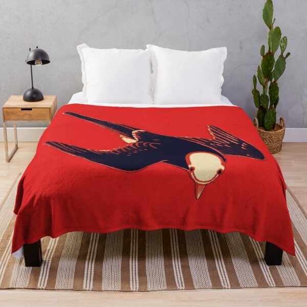 Item preview, Vintage Chinese Swallow and Camellia – Dark Asian Bird Art Print designed and sold by SmashingMonkeys.