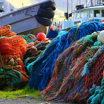 Fish Nets, Dutch Harbor, Unalaska, Aleutian Chain, Alaska