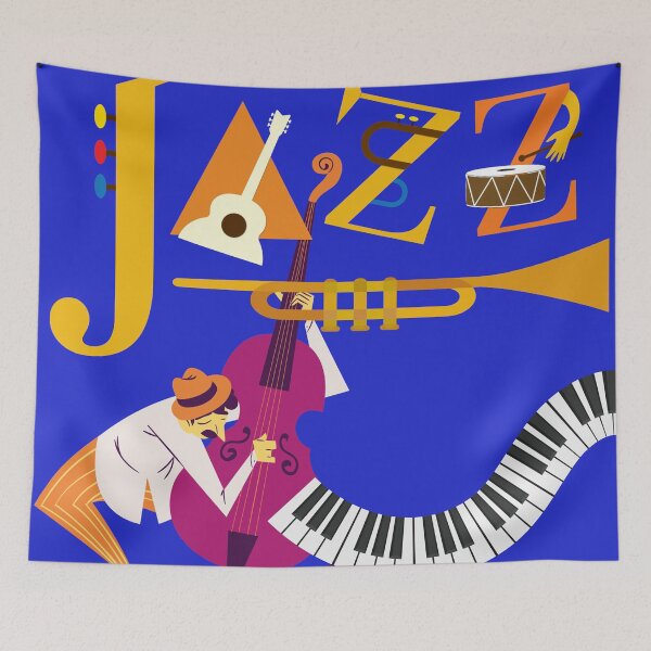 Item preview, The Blue Note - Vintage Jazz Club Graphic designed and sold by Mini Pixel Perfect Co..