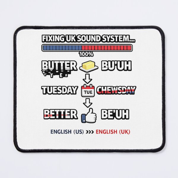 Item preview, Funny British Accent English UK Meme designed and sold by madebysiwa.