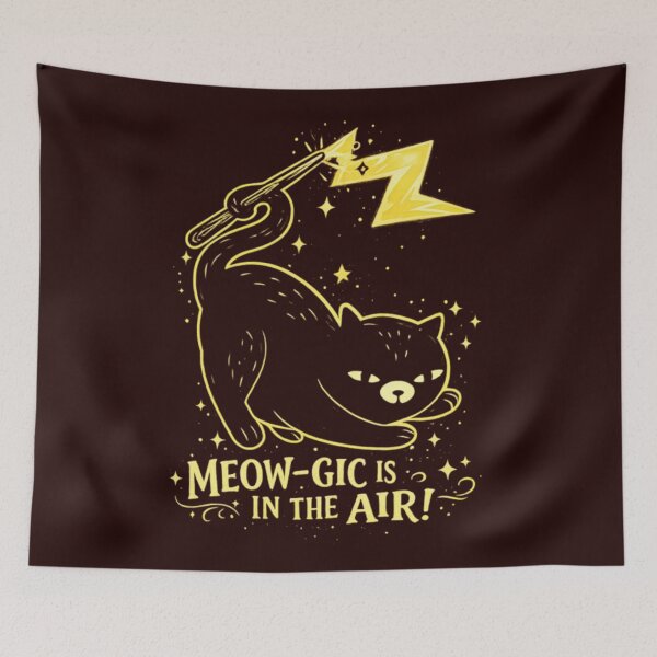 Item preview, Meow-gic Is In The Air – Funny Cat Butt Magic Design | Cute Wit designed and sold by CatLovers Studio.