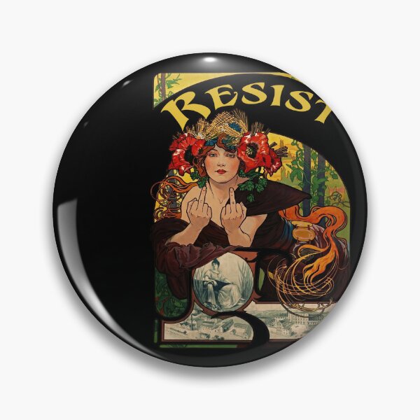 Item preview, Resist Art Nouveau Mucha Inspired Feminist   designed and sold by TeeARTHY.
