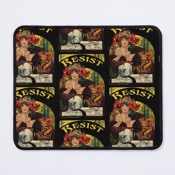 Item preview, Resist Art Nouveau Mucha Inspired Feminist   designed and sold by TeeARTHY.