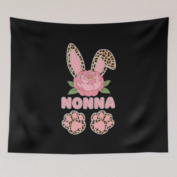 Item preview, Floral Leopard Nonna Bunny Happy Easter Spring designed and sold by OlakunleOloroz.