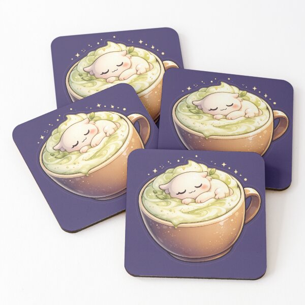 Item preview, Dreamy Matcha Latte Creature – Cute Pastel Dessert designed and sold by MeghannsMinimalMeals.
