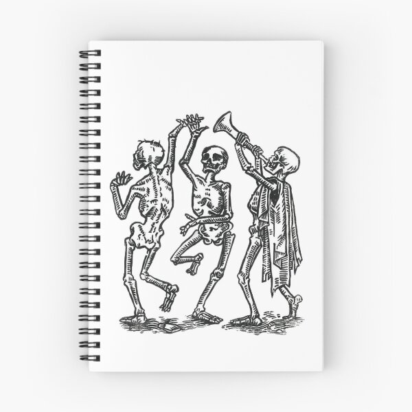 Item preview, Danse Macabre – Medieval Skeleton Dance Illustration designed and sold by Dungeon-Shop.