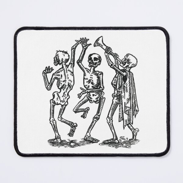 Item preview, Danse Macabre – Medieval Skeleton Dance Illustration designed and sold by Dungeon-Shop.