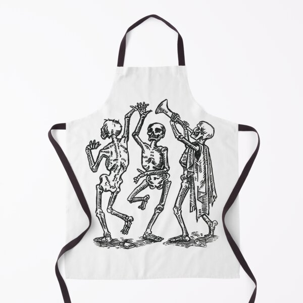 Aperçu de l'œuvre Danse Macabre – Illustration de danse de squelettes médiévale créée et vendue par Dungeon-Shop.