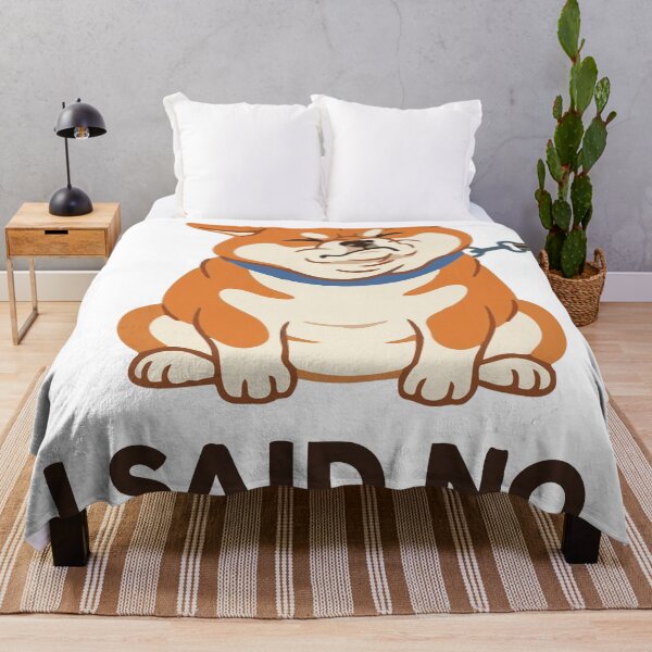 Item preview, I Said No Stubborn Shiba Inu Dog Meme designed and sold by Petzzz.