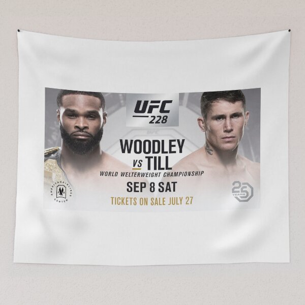 Item preview, UFC 228: Woodley vs Till Official Event Poster (HQ) designed and sold by iDontFearYou.