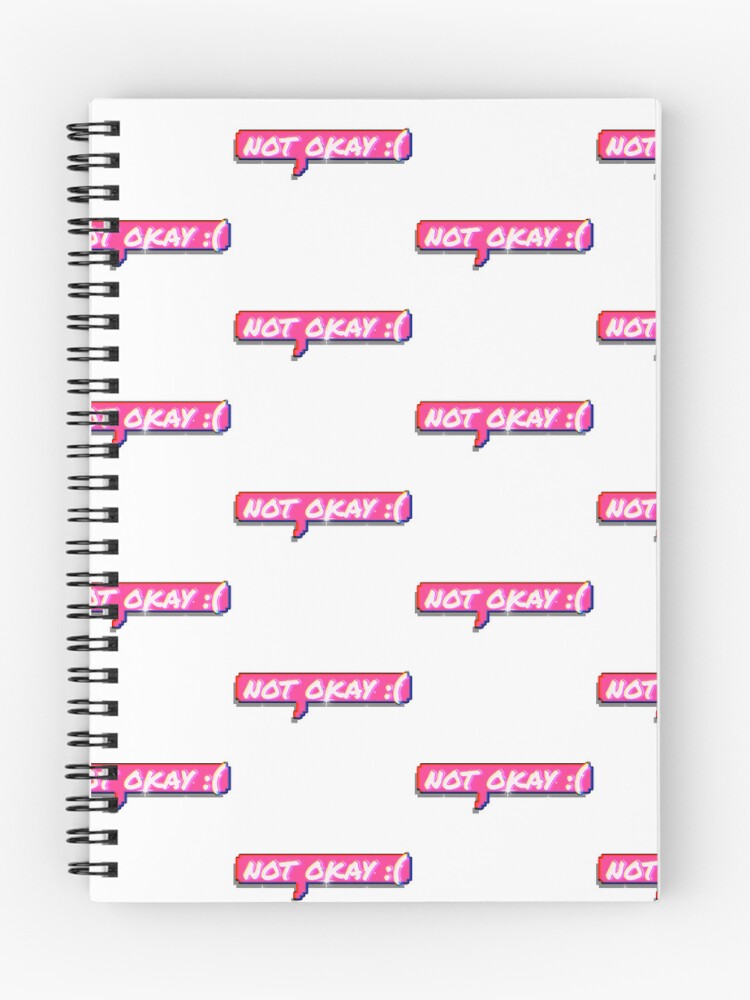Thumbnail 1 of 3, Journal, Not Okay :( designed and sold by CGMdrawing.