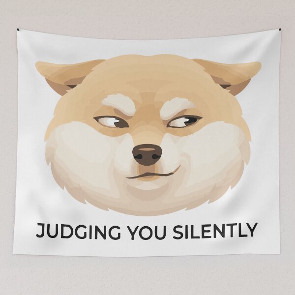 Item preview, Judging You Silently Funny Shiba Inu designed and sold by Petzzz.