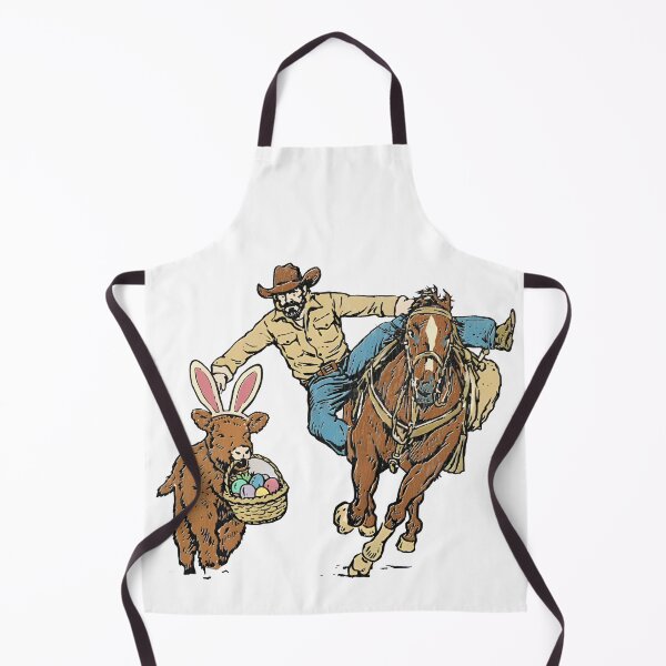Item preview, Easter Cowboy with Bunny Basket Western Spring designed and sold by AmalnoRoyil.