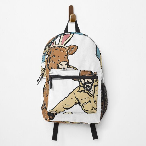 Item preview, Easter Cowboy with Bunny Basket Western Spring designed and sold by AmalnoRoyil.