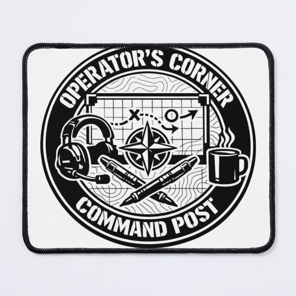 Item preview, Operator's Corner Command Post Tactical Badge designed and sold by GeoWhimsy Studio.