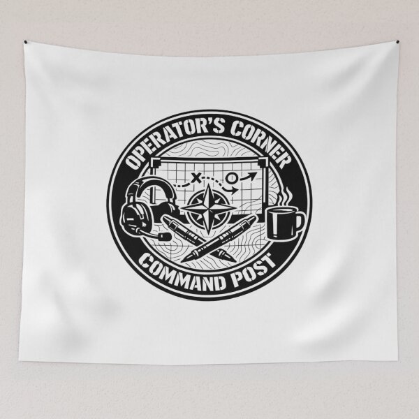 Item preview, Operator's Corner Command Post Tactical Badge designed and sold by GeoWhimsy Studio.