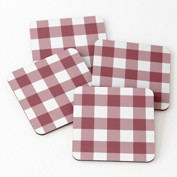Item preview, White And Red Gingham Pattern designed and sold by pattern-archive.