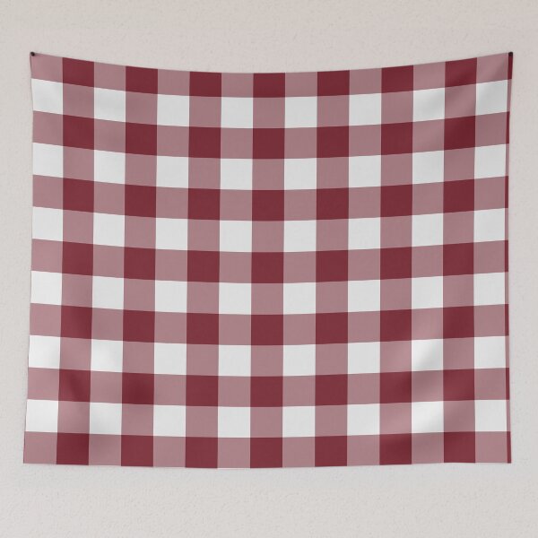 Item preview, White And Red Gingham Pattern designed and sold by pattern-archive.
