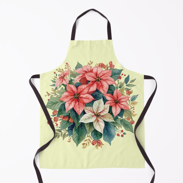 Item preview, Vibrant Winter Bloom: A Watercolor Poinsettia Masterpiece designed and sold by GreenBotanist.