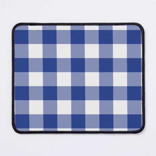 Item preview, White And Royal Blue Gingham Pattern designed and sold by pattern-archive.