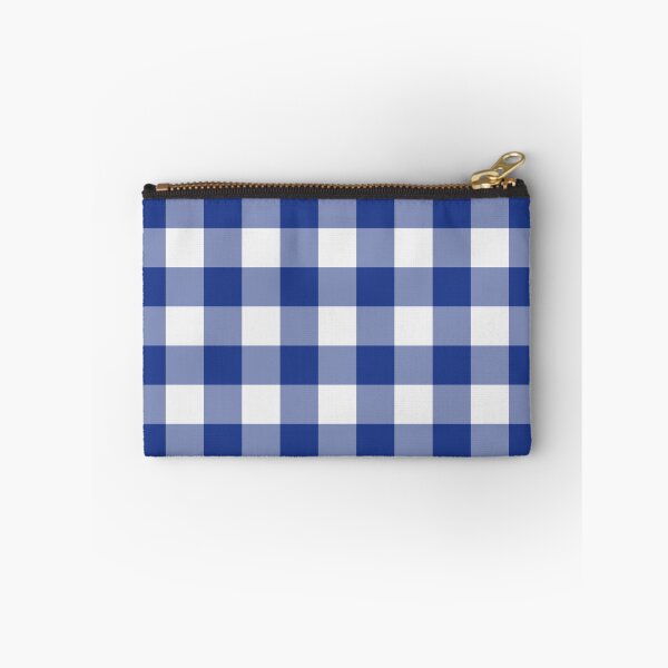 Item preview, White And Royal Blue Gingham Pattern designed and sold by pattern-archive.