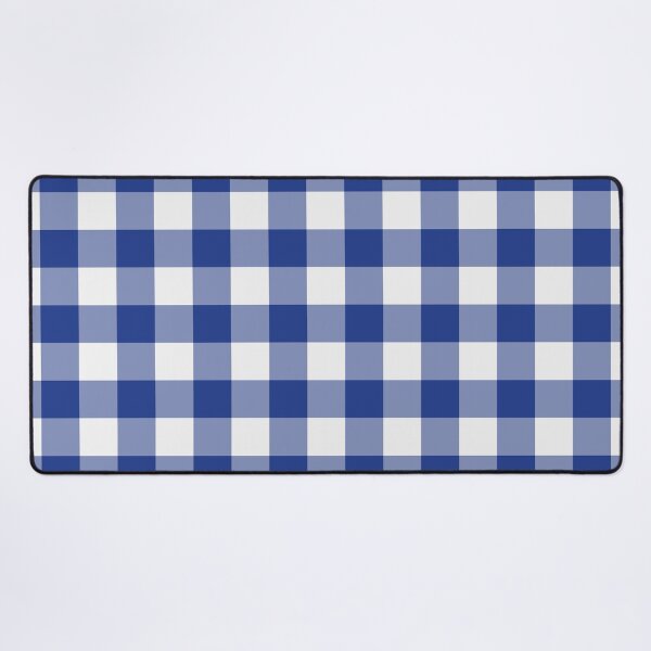 Item preview, White And Royal Blue Gingham Pattern designed and sold by pattern-archive.