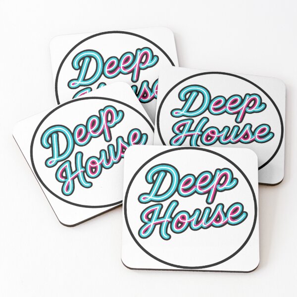 Item preview, Deep House Neon Logo – Retro Club Music Streetwear Design designed and sold by |TRSSHOP|.