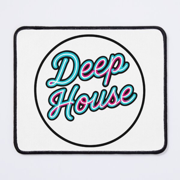 Item preview, Deep House Neon Logo – Retro Club Music Streetwear Design designed and sold by |TRSSHOP|.