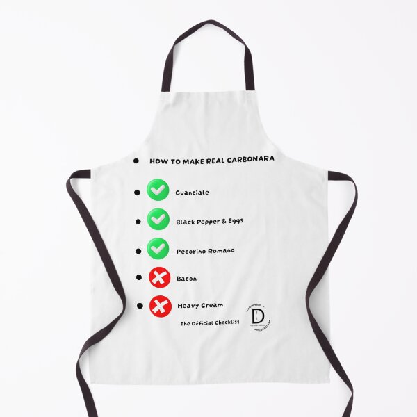 Item preview, How to Make Real Carbonara-Funny Italian Food Checklist designed and sold by TheItaliandilemma.