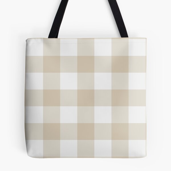 Item preview, White And Sand Gingham Pattern designed and sold by pattern-archive.