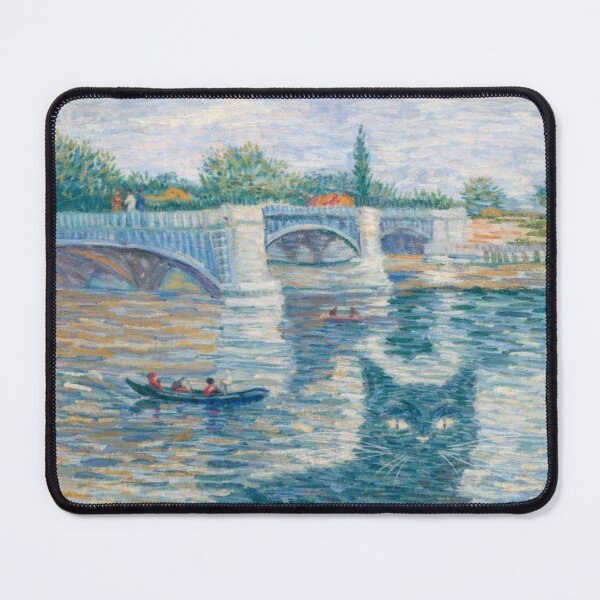 Item preview, The Cat in the Seine Reflection designed and sold by Ocelot-T.